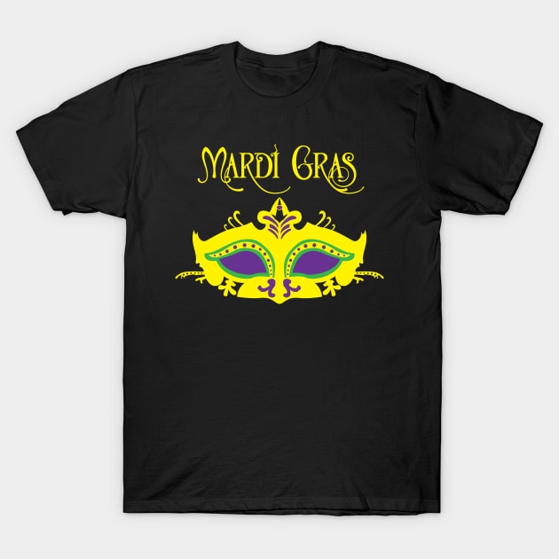 Mardi Gras Mask for Men, Women, Kids T-Shirt by HopeandHobby